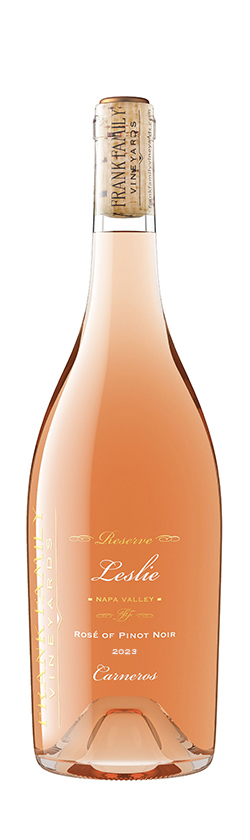 bottle shot of 2023 Leslie Rosé