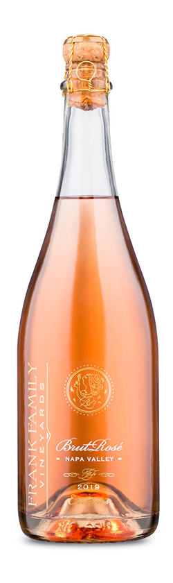 bottle shot of 2019 Frank Family Vineyards Brut Rosé