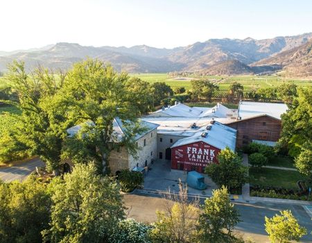 Frank Family Vineyards drone shot